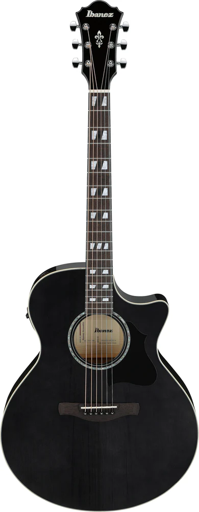 Ibanez AE170 Transparent Black High Gloss Acoustic Guitar
