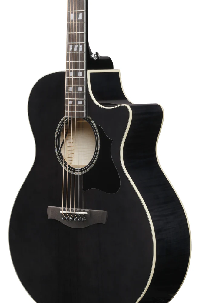 Ibanez AE170 Transparent Black High Gloss Acoustic Guitar - Image 3