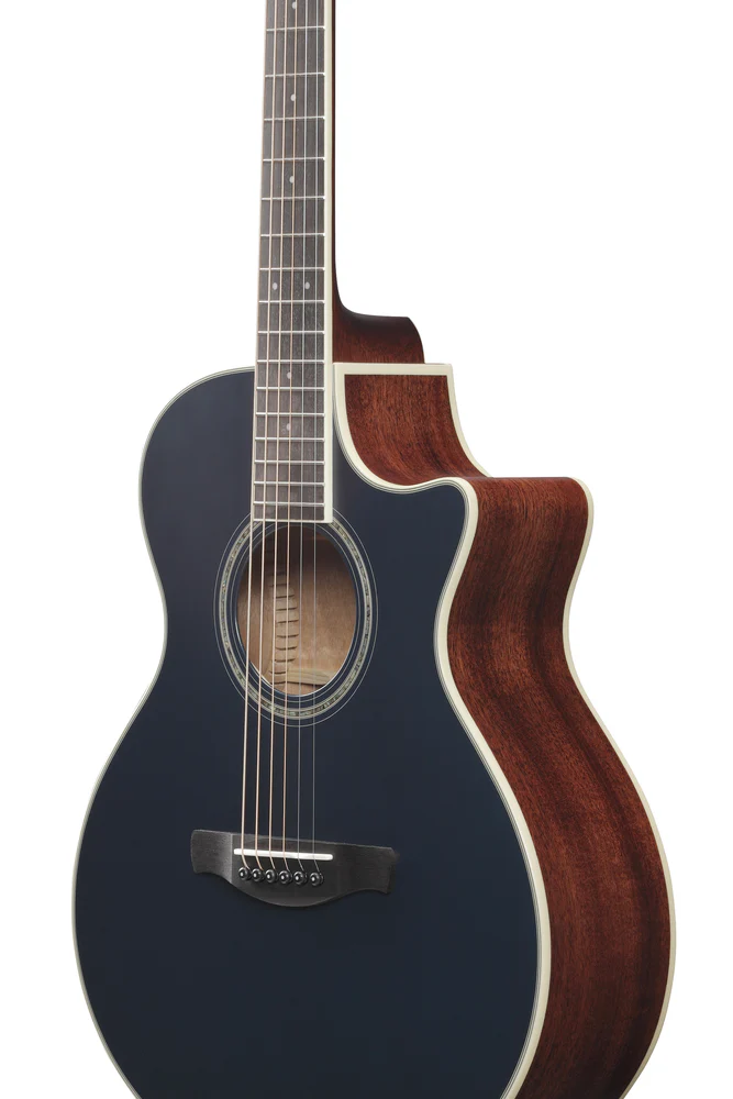 Ibanez AE200JRDBF Electro Acoustic Guitar Dark Tide Blue Flat - Image 5