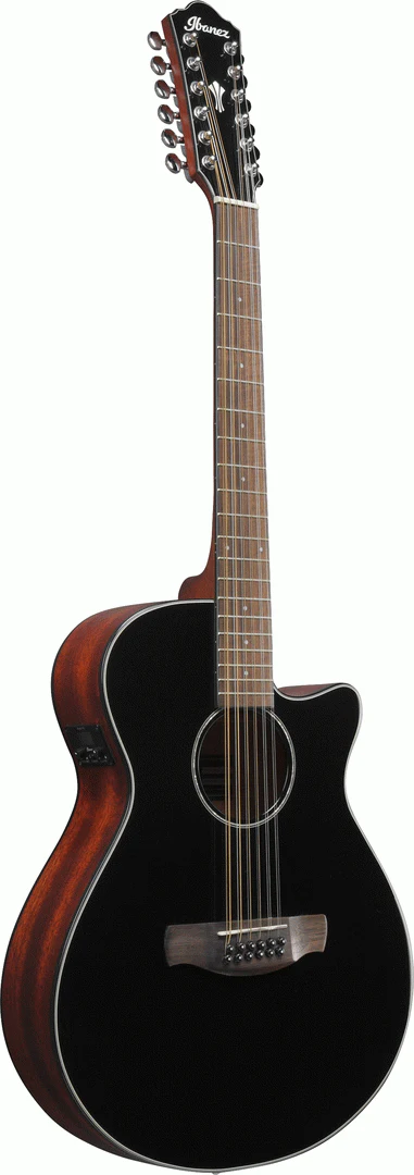 Ibanez AEG5012 BKH Acoustic Guitar - Image 3