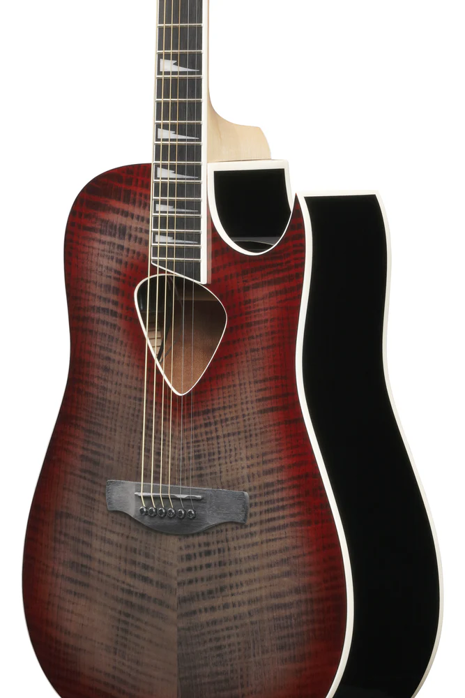 Ibanez ALT50FA Red Doom Burst High Gloss Acoustic Guitar - Image 3