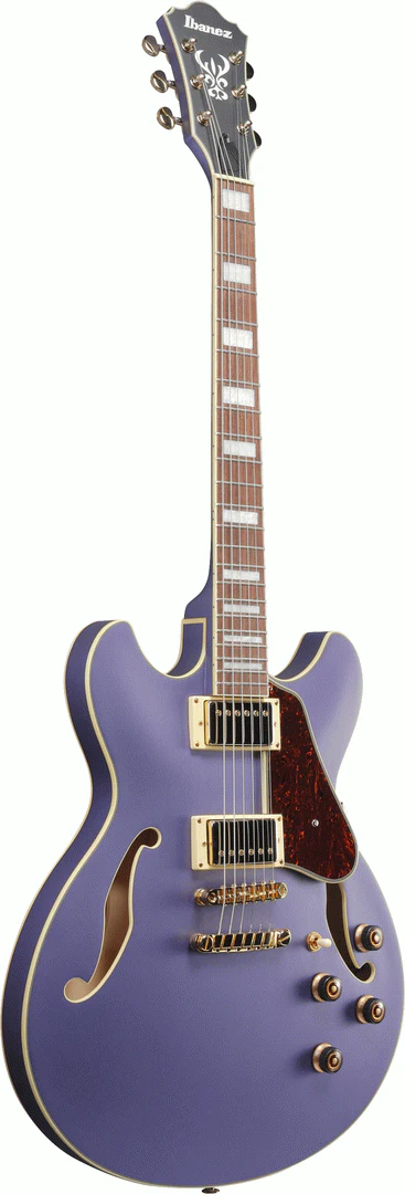 Ibanez AS73G Metallic Purple Flat Artcore Guitar - Image 3