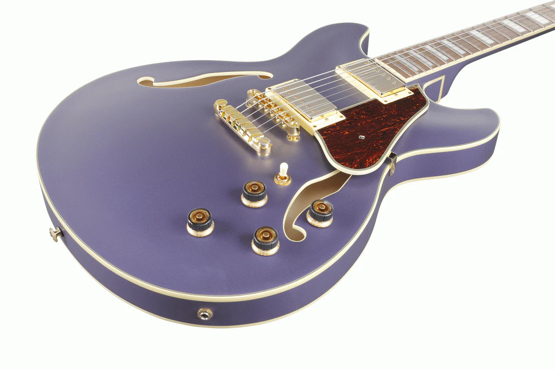 Ibanez AS73G Metallic Purple Flat Artcore Guitar - Image 4