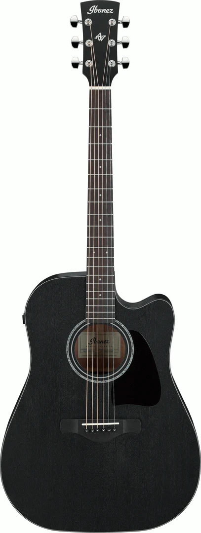 Ibanez AW1040CE Weathered Black Open Pore Acoutics Guitar All Solid