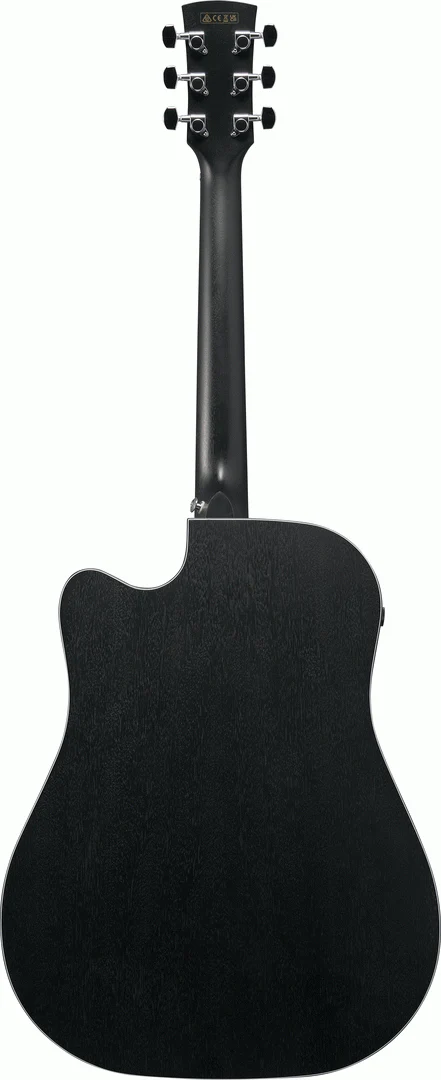 Ibanez AW1040CE Weathered Black Open Pore Acoutics Guitar All Solid - Image 2