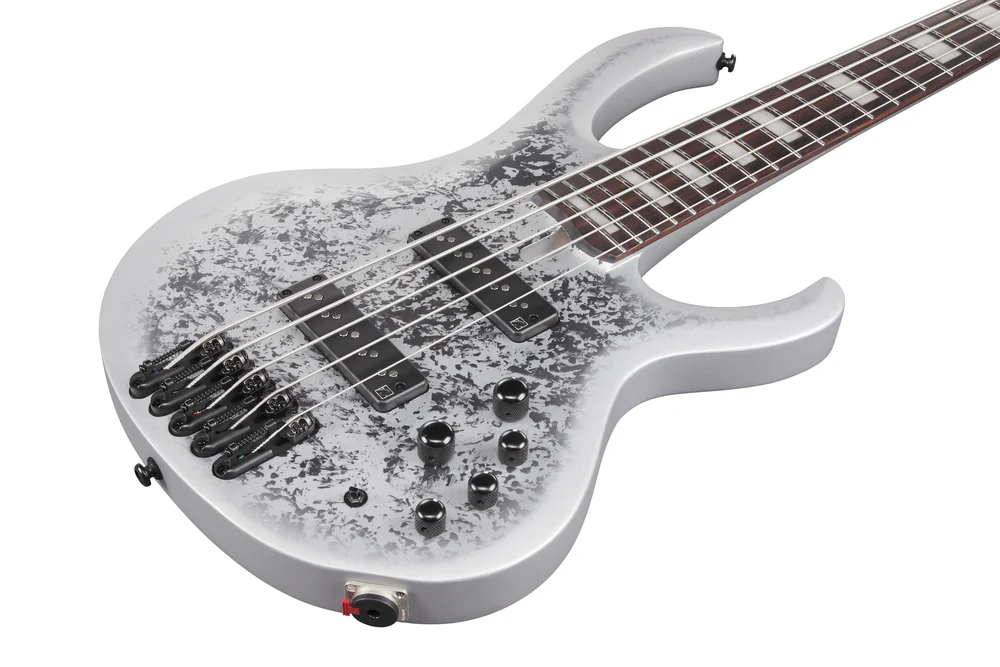 Ibanez BTB25TH5SLM 5 String Electric Bass Guitar Silver Blizzard Matte - Image 4