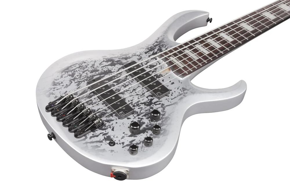 Ibanez BTB25TH6SLM 6 String Electric Bass Guitar Silver Blizzard Matte - Image 4
