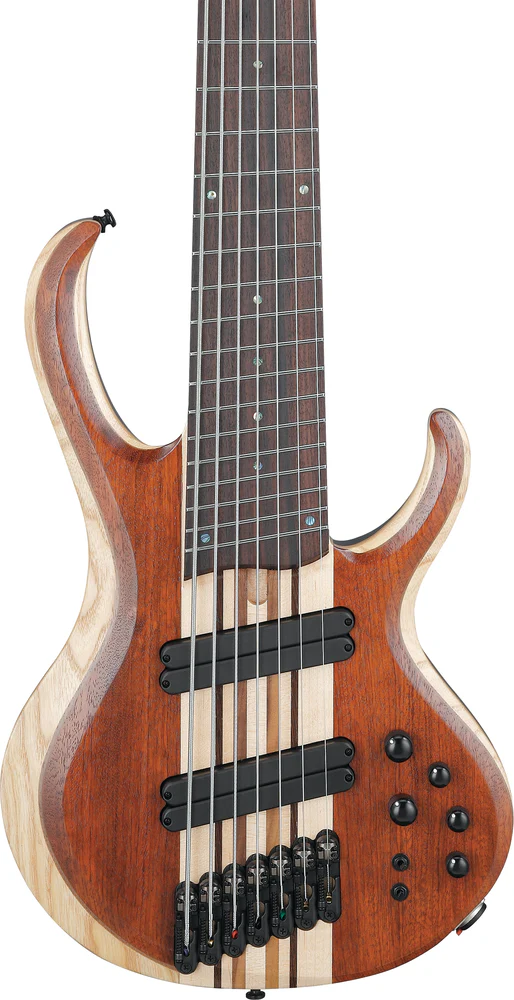 Ibanez BTB7MSNML 7 String Electric Bass Guitar Natural Mocha Low Gloss - Image 3