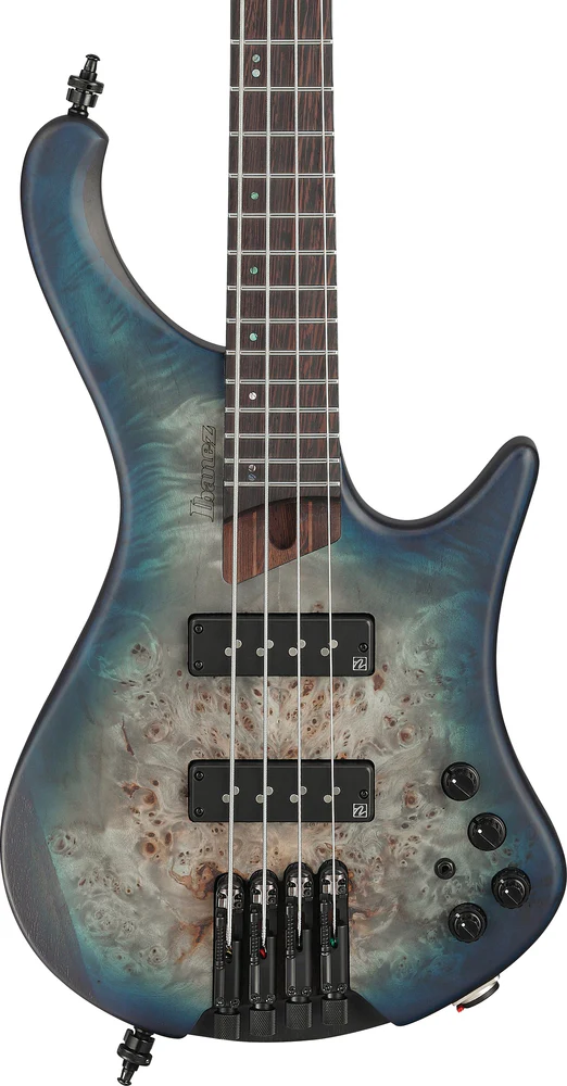 Ibanez EHB1500CTF 4 String Electric Bass Guitar Cosmic Blue Starburst Flat - Image 3