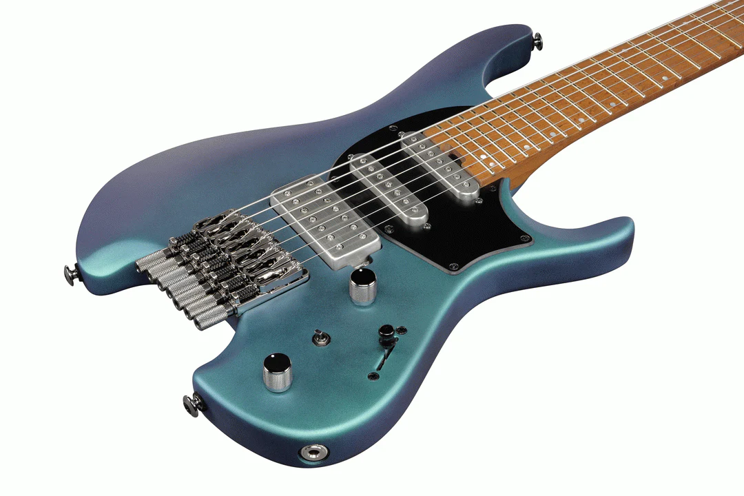 Ibanez Q547 Blue Chameleon Metallic Matte Premium Guitar With Bag - Image 4