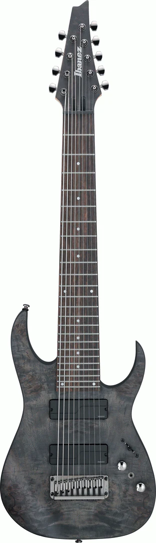 Ibanez RG9PB Transparent Gray Flat 9 String Electric Guitar
