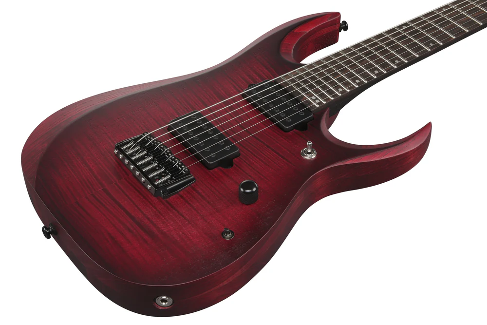 Ibanez RGD721FA Stained Wine Red Burst Flat Electric Guitar - Image 3