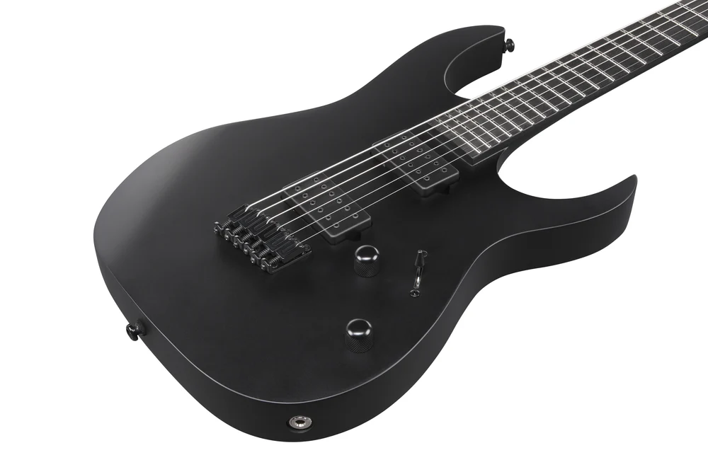 Ibanez RGRTBB21 Black Flat Electric Baritone Guitar - Image 3