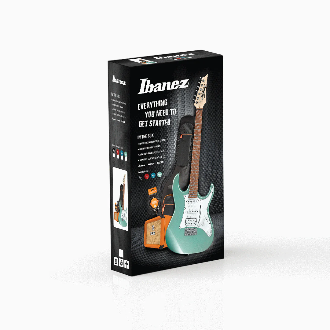 Ibanez RX40BKN Guitar Pack with Orange Crush Amplifier & Accessories - Image 2