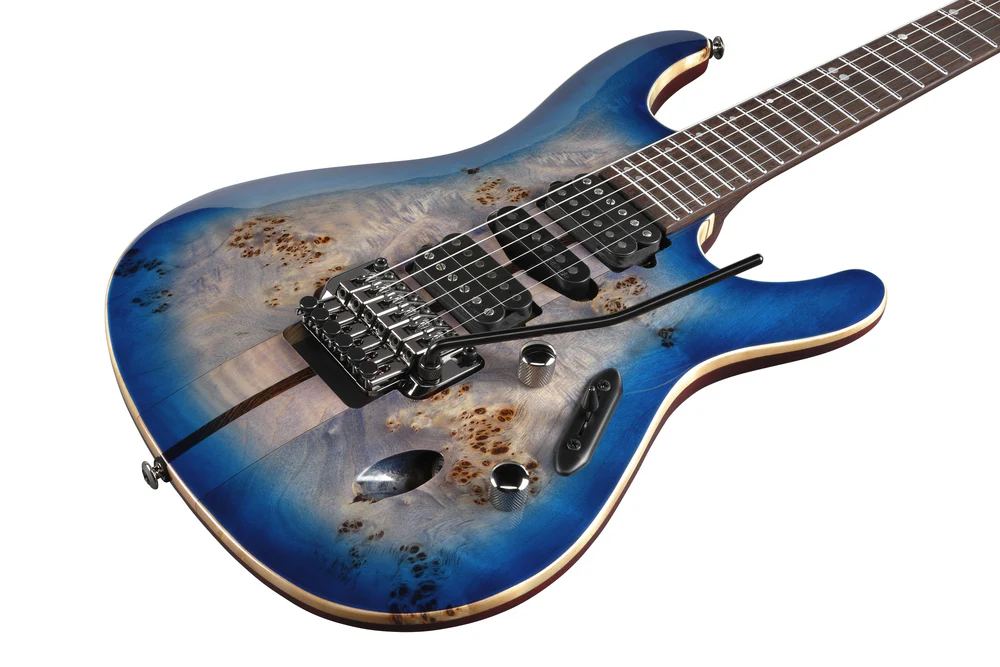 Ibanez S1070PBZCLB Electric Guitar Cerulean Blue Burst - Image 4
