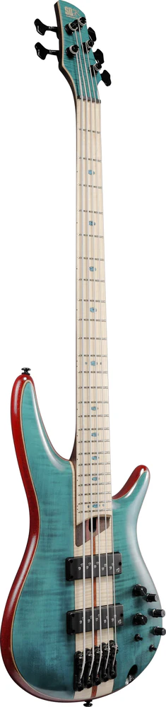 Ibanez SR1425BCGL 5 String Electric Bass Guitar Caribbean Green Low Gloss