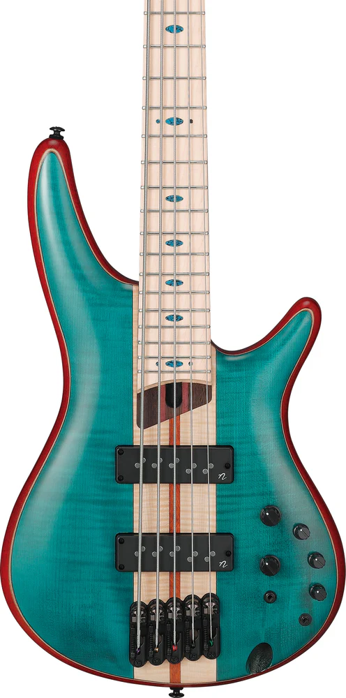 Ibanez SR1425BCGL 5 String Electric Bass Guitar Caribbean Green Low Gloss - Image 3