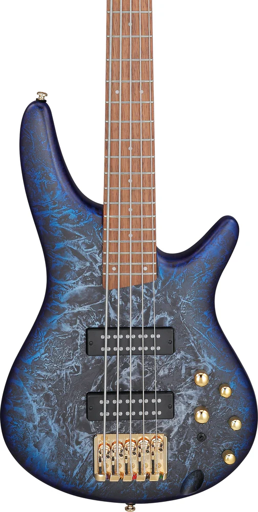 Ibanez SR305EDXCZM 5 String Electric Bass Guitar Cosmic Blue Frozen Matte - Image 3