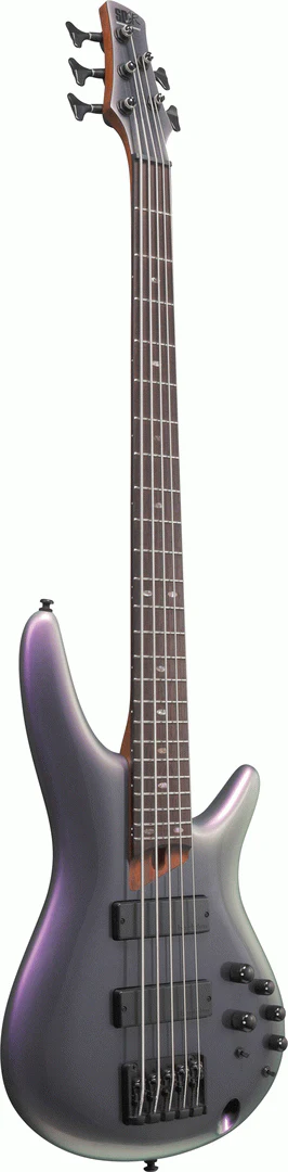 Ibanez SR505E Black Aurora Burst 5 String Electric Bass - Image 3