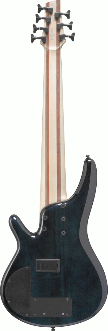 Ibanez SRAS7 Cosmic Blue Starburst 7 String Ashula Electric Bass - Image 2
