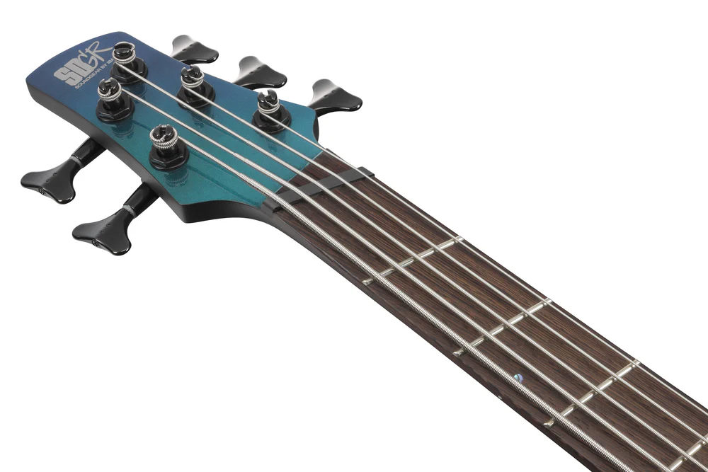 Ibanez SRMS725BCM 5 String Electric Bass Guitar Blue Chameleon - Image 4
