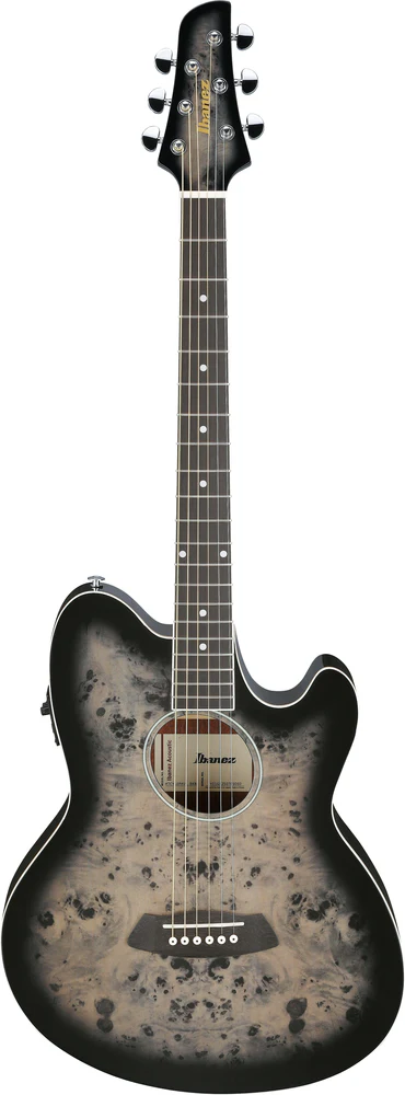 Ibanez TCY10PA Transparent Brown Black Burst High Gloss Acoustic Guitar