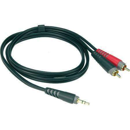 Klotz Y Cable Black Mini Jack 2 Rca 2M
