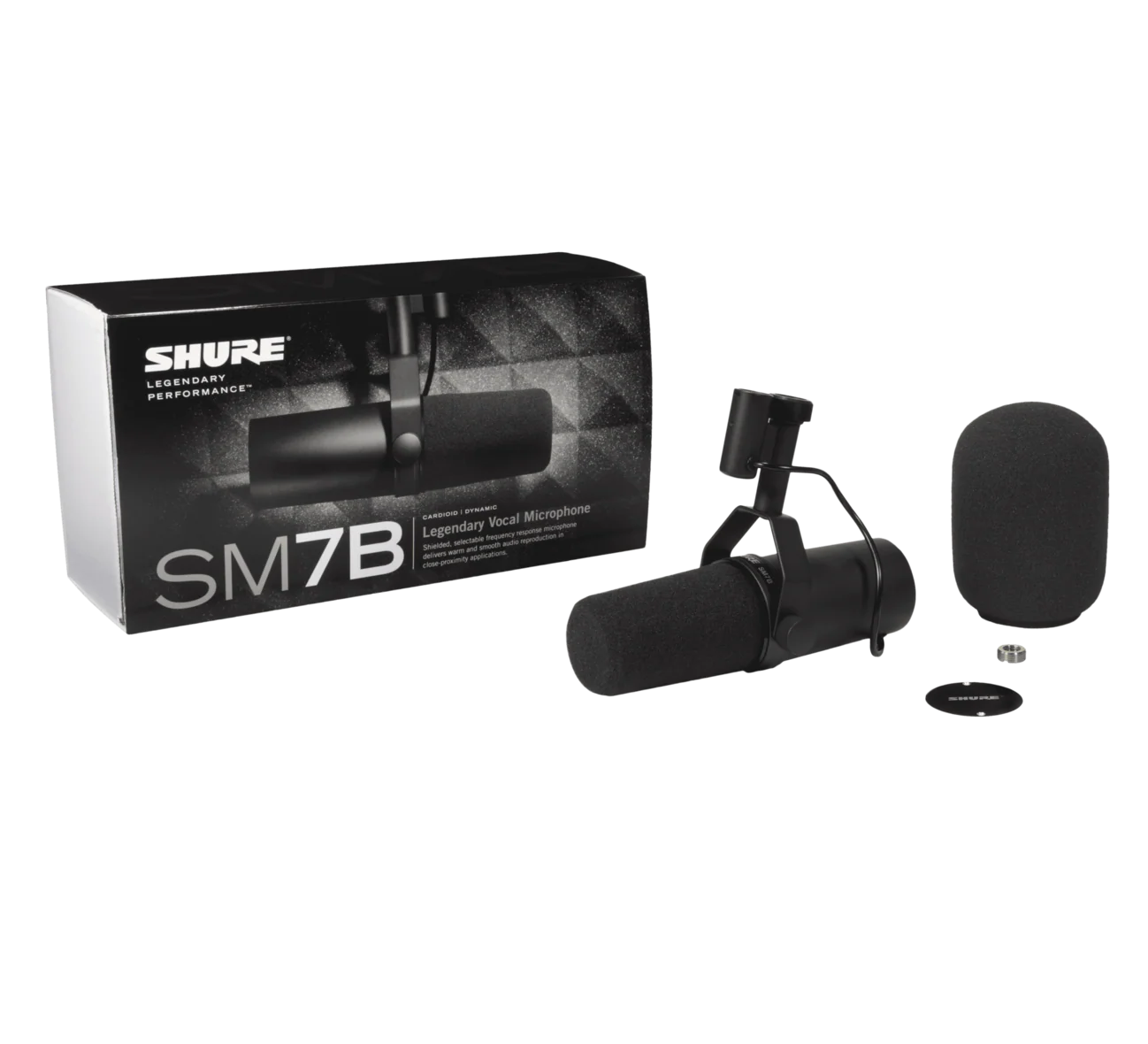 Shure SM7B Microphone Dynamic Lo Z Broadcast Voice Over Cardioid Switchable Response - Image 2