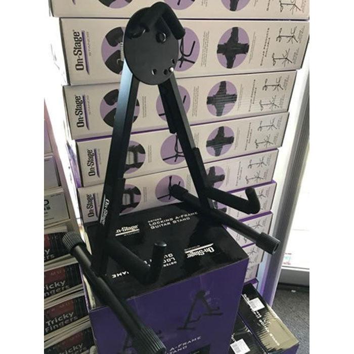 On Stage Osgs7263B Quiksqueeze Heavy Duty Adjustable A Frame Guitar Stand - Image 2