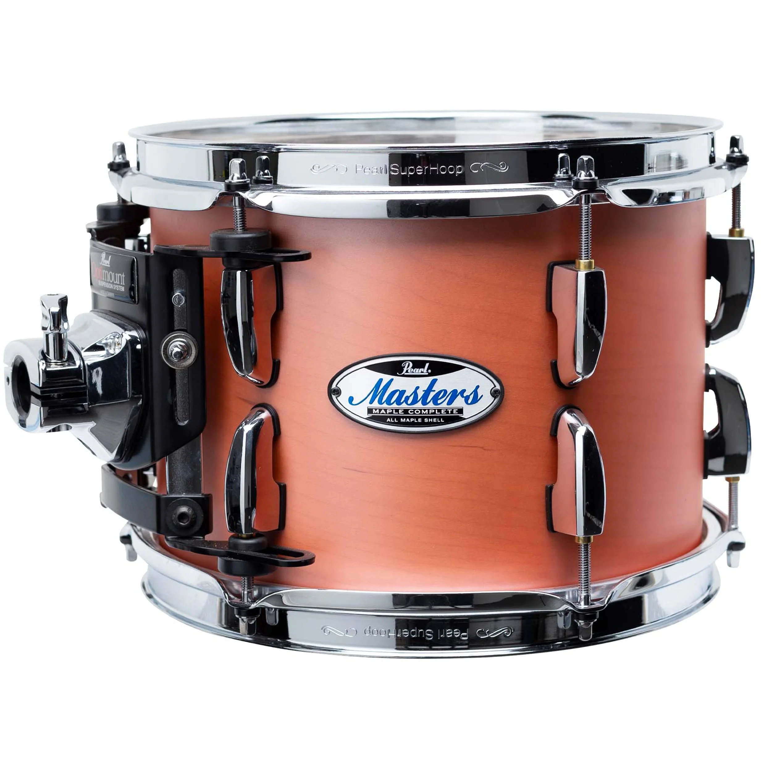 Pearl Masters Maple Complete 22 Inch Fusion Plus 4 Piece Shell Pack Satin Sakura Coral - Image 4