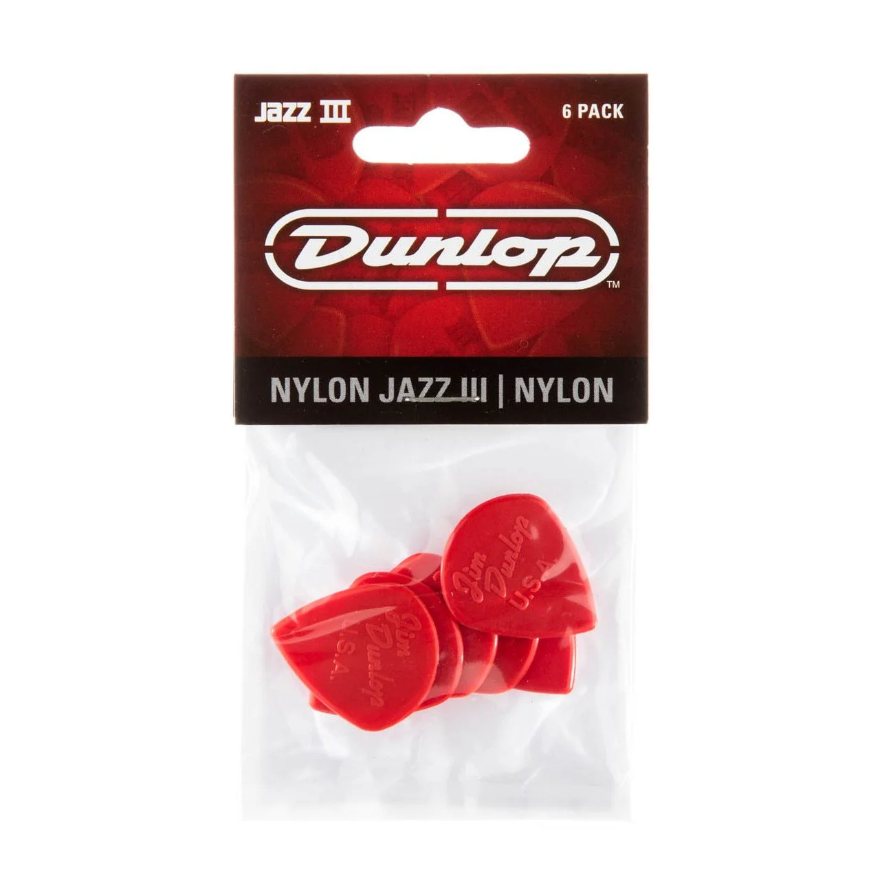 Jim Dunlop Pick Player Pack Red Nylon 6 Pack