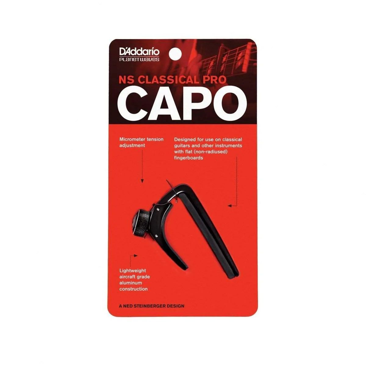 Planet Waves Ns Classical Guitar Capo In Black