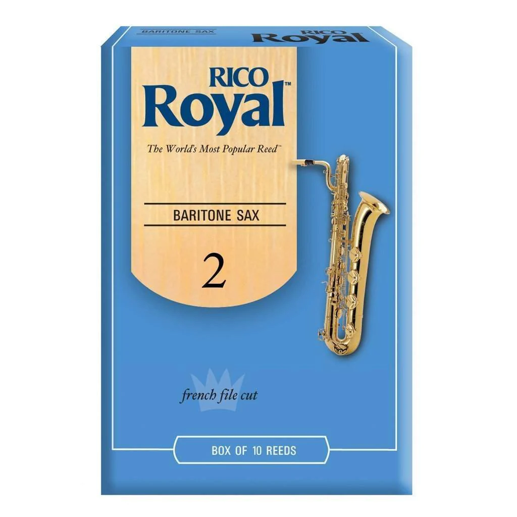Rico Royal Baritone Sax Reeds Strength 2.0 10 Pack
