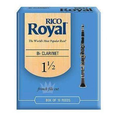 Rico Royal Bb Clarinet Reeds Strength 1.5 10 Pack