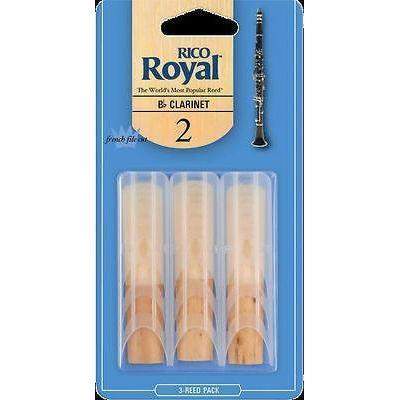 Rico Royal Bb Clarinet Reeds Strength 2.0 3 Pack