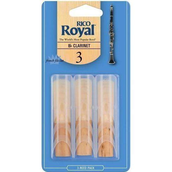 Rico Royal Bb Clarinet Reeds Strength 3.0 3 Pack