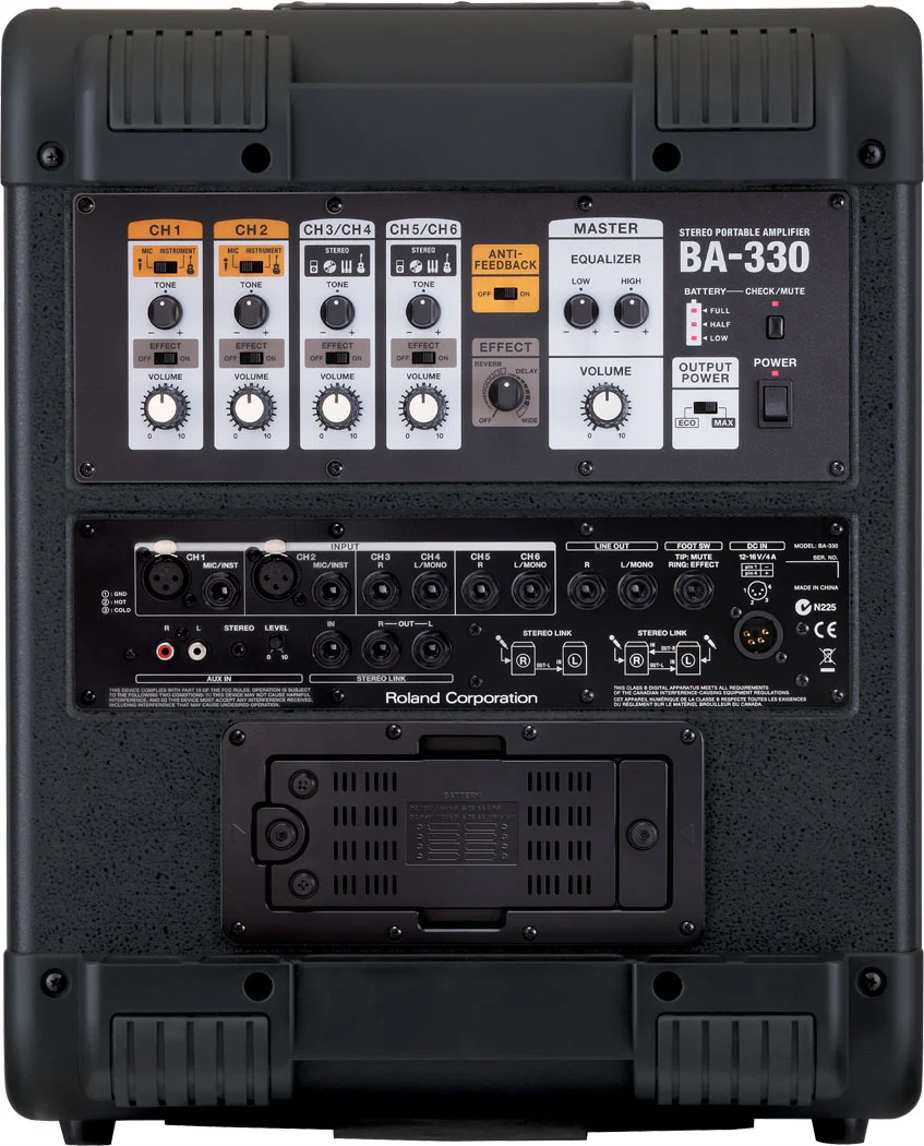 Roland BA-330 Stereo Portable Amplifier - Image 3