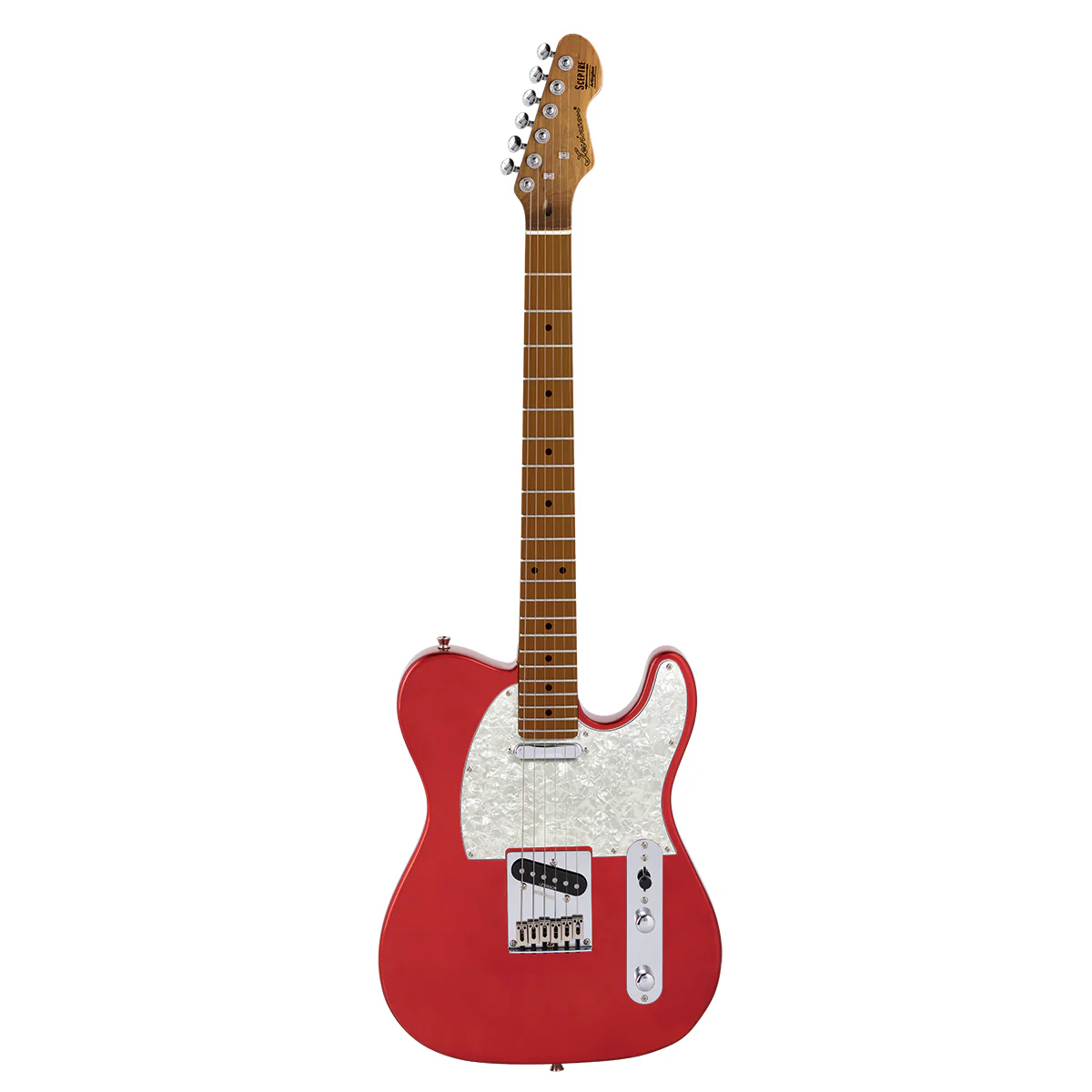 Sceptre Arlington Standard Single Cutaway Candy Apple Red SS with Maple Board by Levinson
