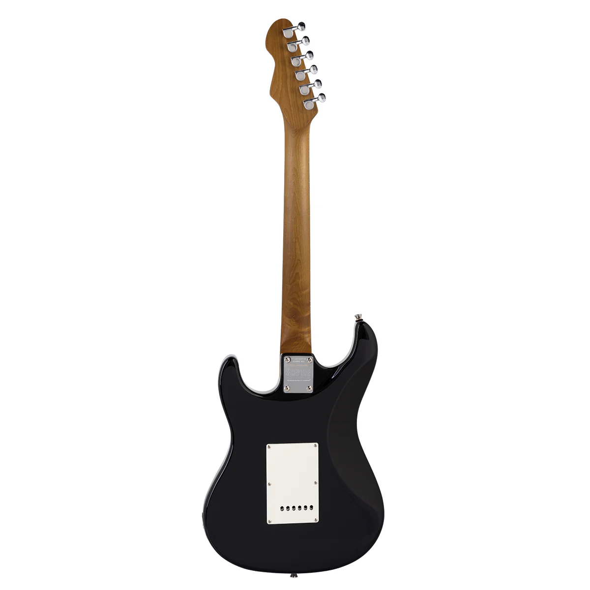 Sceptre Ventana Standard Double Cutaway Black SSS with Maple Board by Levinson - Image 2