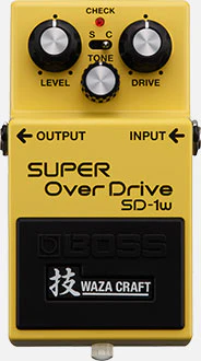 Boss SD-1W Super Overdrive WAZA CRAFT Compact Pedal