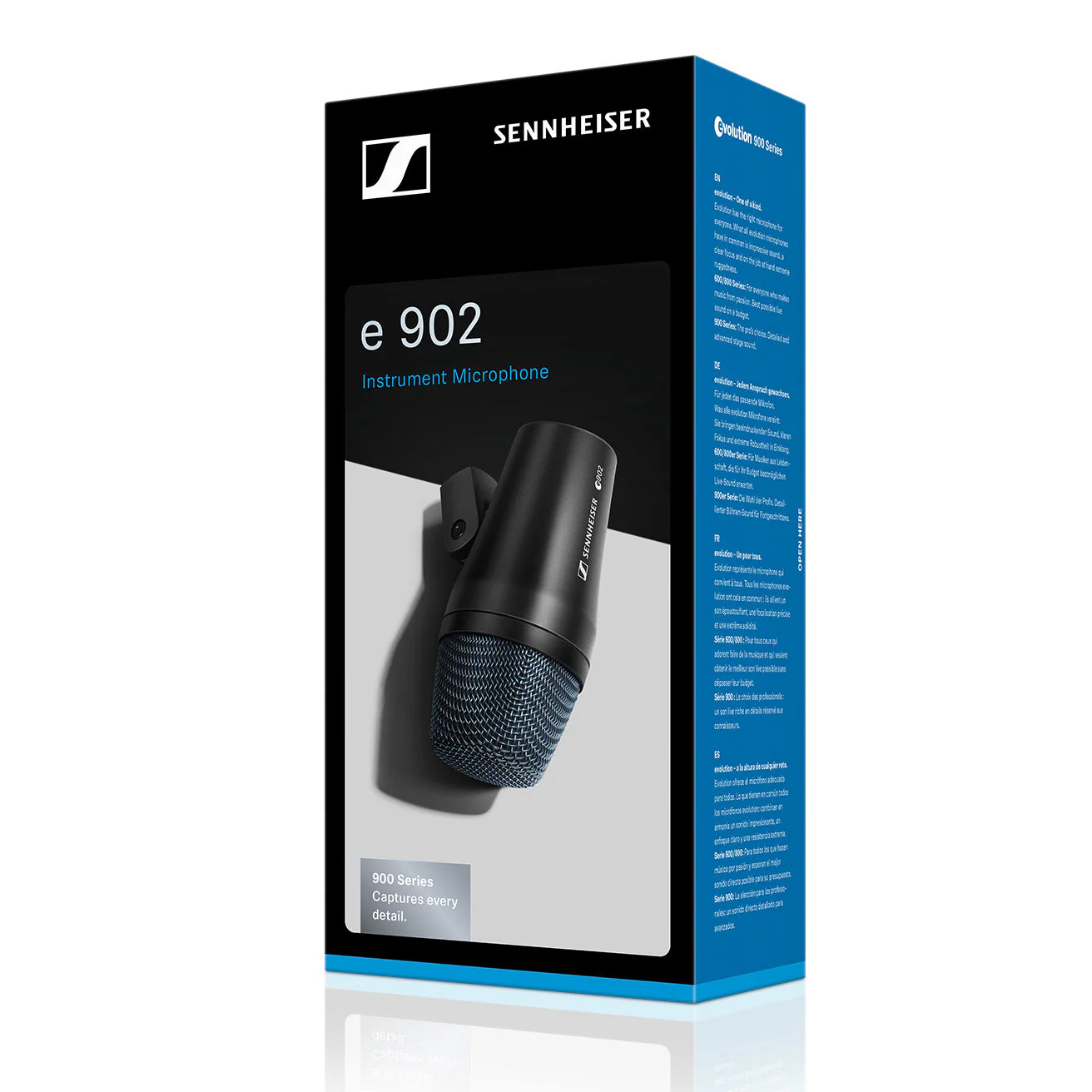 Sennheiser e 902 Instrument microphone cardioid, dynamic for bass drums with 3-pin XLR