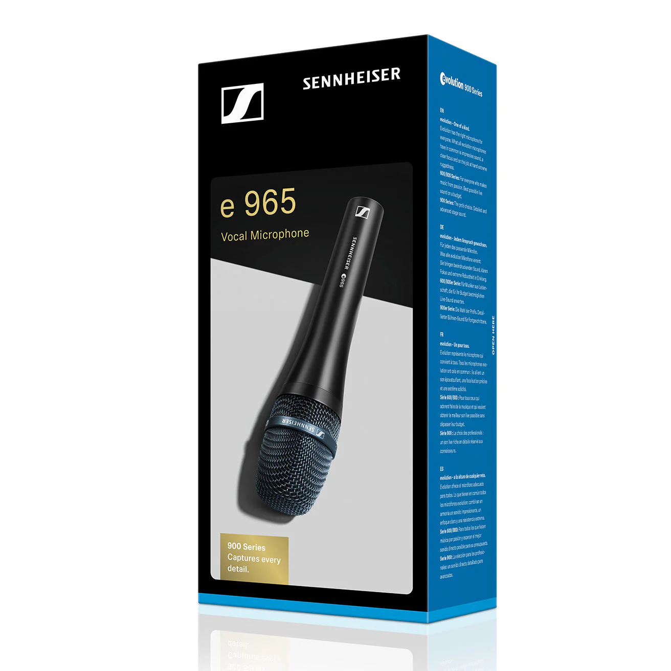 Sennheiser e 965 Handheld microphone cardioid-supercardioid true condenser with switchable pre-attenuation -10 dB, low cut switch, 3-pin XLR