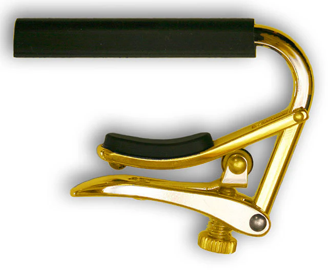 Shubb C2 Royale Nylon String Guitar Capo in Gold Titanium Finish