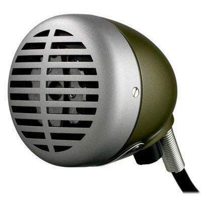 Shure 520DX Microphone Dynamic Hi Z Green Bullet Harmonica 6.1m Cable Jack Plug