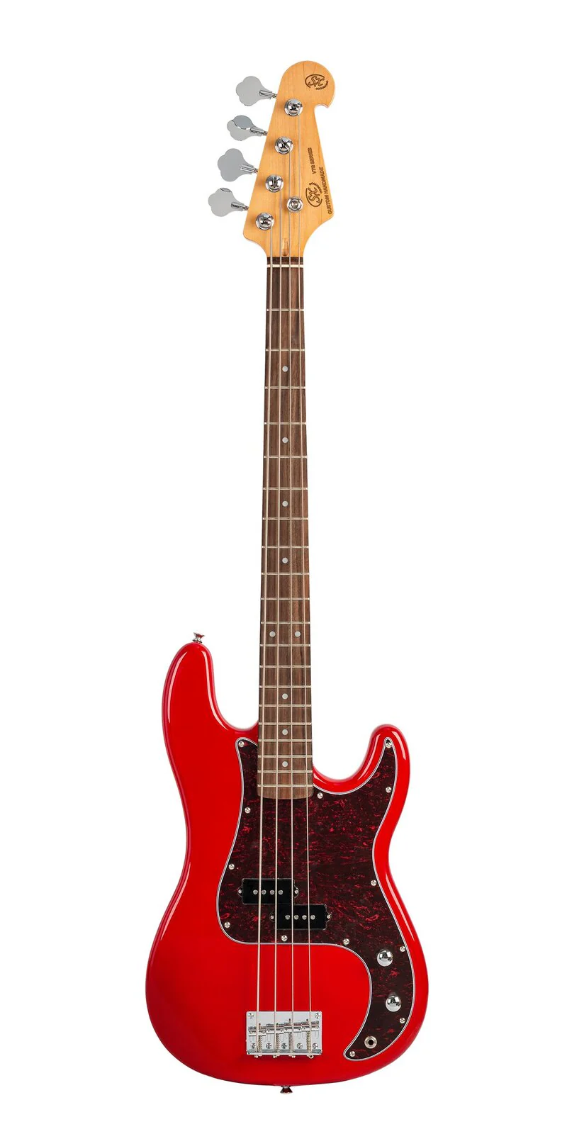 SX SPB62FR-PK2 - Vintage Style Bass and Amp Pack – Fiesta Red - SX Bass, 15 Watt Bass Amp,Padded Bag, FREE Online Lessons
