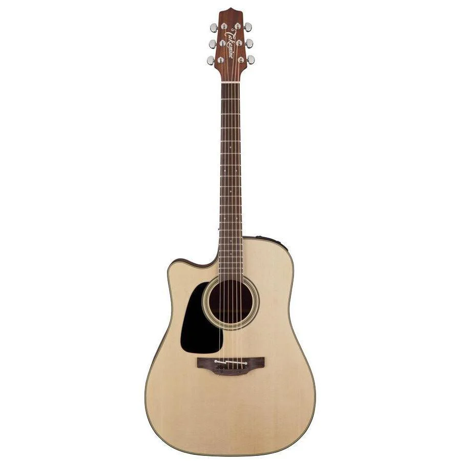 Takamine Pro Series 2 Left Handed Dreadnought Ac El Guitar With Cutaway Natural Gloss Top With Satin Back & Sides