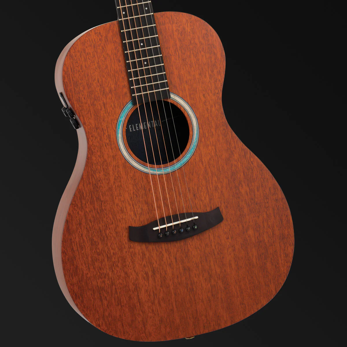 Tanglewood Elemental Solid Mahogany Top Parlour A/E Guitar - Image 2