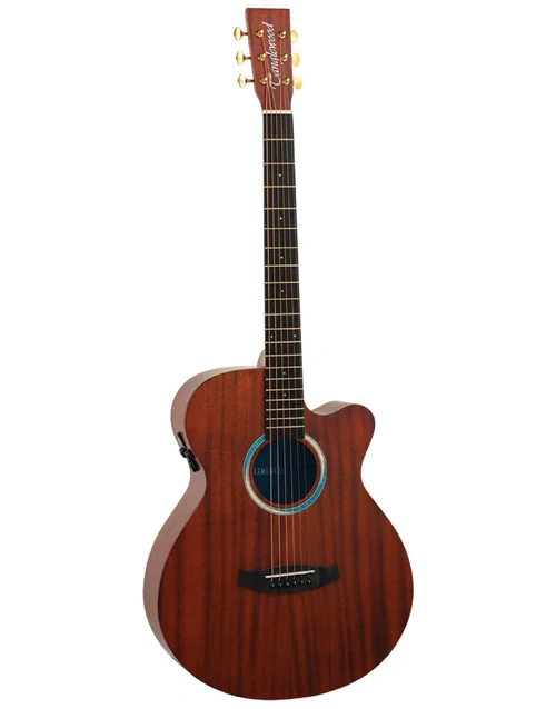 Tanglewood Elemental Solid Mahogany Top SuperFolk Cutaway Electric Guitar