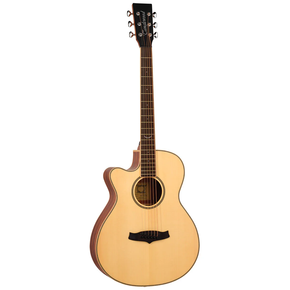 Tanglewood Premier Super Folk Cutaway Electric Left Hand Guitar with Case