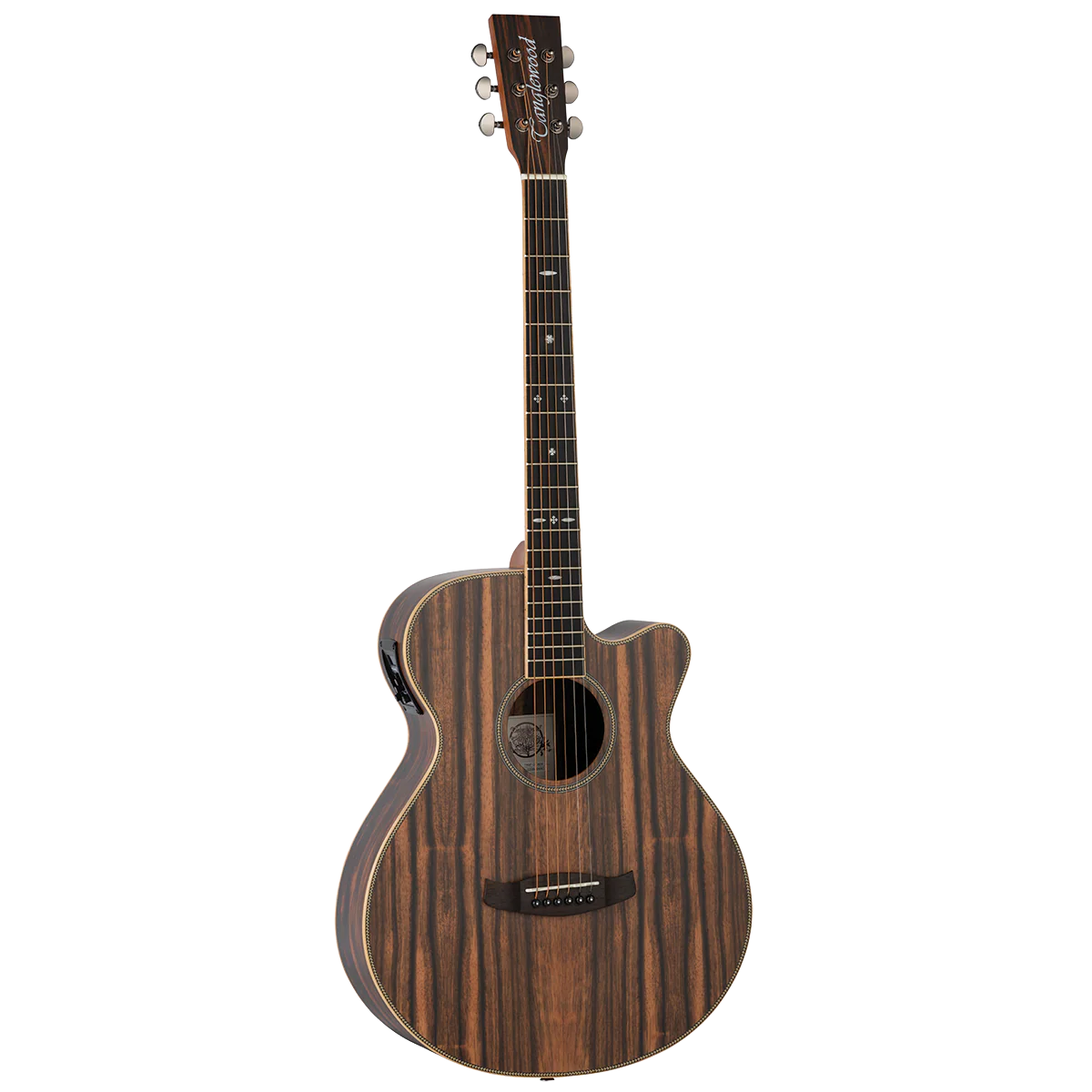 Tanglewood TRU4-CE-AE / TRPRO-SFCE-AEB Reunion Pro Solid top all Ebony Super Folk Cutaway Electric